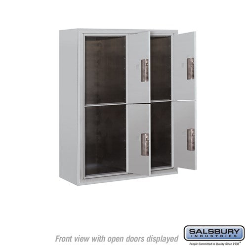 10-Door Surface Mounted Parcel Locker with 4 Parcel Lockers for Private Access