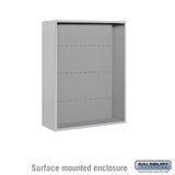 Surface Mounted Enclosure for Double Column Mailboxes - Aluminum