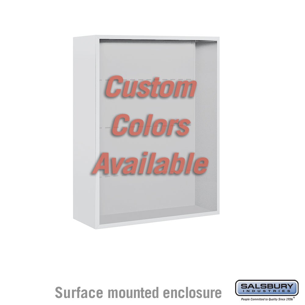 Surface Mounted Enclosure for Double Column 4C Horizontal Mailbox Unit