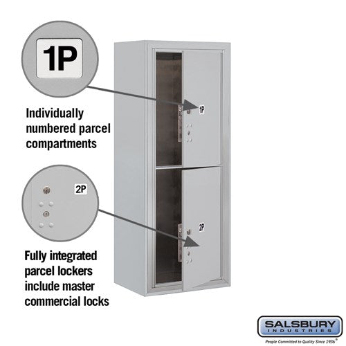 10 Door High Surface Mounted 4C Horizontal Parcel Locker with Private Access