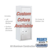 Surface Mounted 4C Horizontal Mailbox Unit - 10 Door High, Custom Color, Private Access