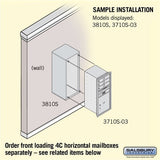 Surface Mounted Enclosure for 3710 Single Column Unit - Black