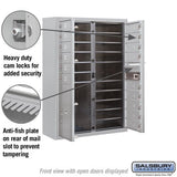 11 Door High Surface Mounted 4C Horizontal Mailbox with Parcel Locker and USPS Access