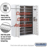 Surface Mounted 4C Horizontal Mailbox Unit - 11 Door High, Double Column, 20 MB1 Doors, Custom Color, Front Loading, Private Access