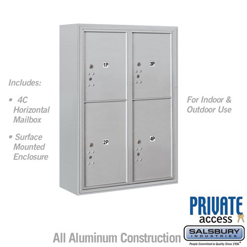 Surface Mounted Enclosure for Double Column Unit - Aluminum