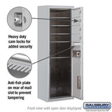 11 Door High Surface Mounted 4C Horizontal Mailbox with Parcel Locker in Aluminum