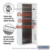 Surface Mounted 4C Horizontal Mailbox Unit - 11 Door High - Single Column - Front Loading - Private Access