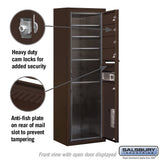11-Door High Surface Mounted Mailbox with Parcel Locker in Bronze