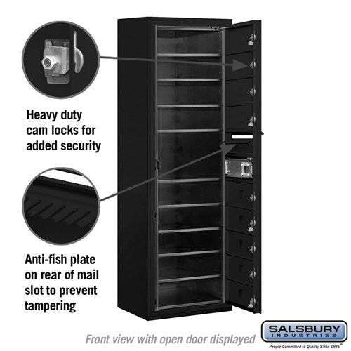 11-Door High Surface Mounted 4C Horizontal Mailbox with USPS Access