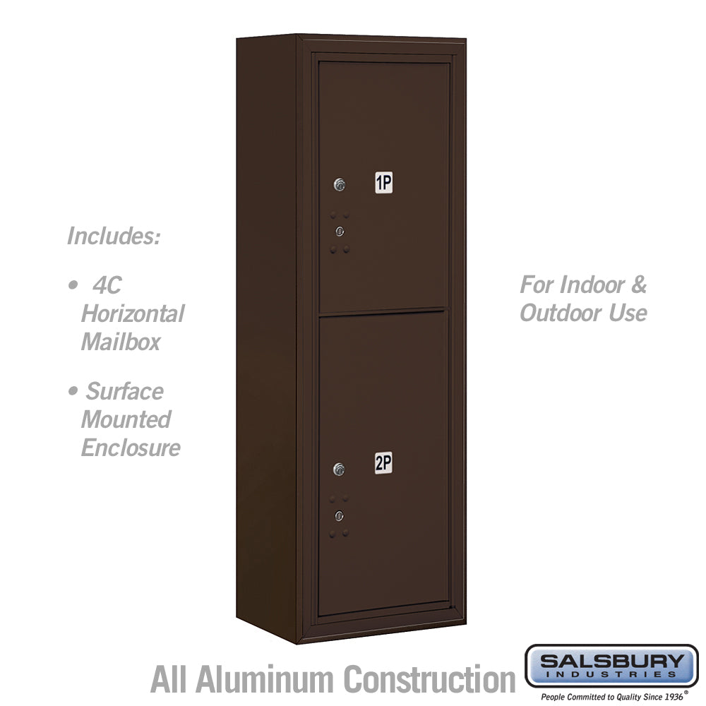 11-Door High Surface Mounted Parcel Locker with USPS Access