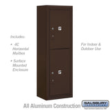11-Door High Surface Mounted Parcel Locker with USPS Access