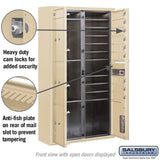 Maximum Height Surface Mounted 4C Horizontal Mailbox with 15 Doors and 3 Parcel Lockers