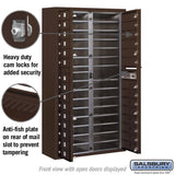 Maximum Height Surface Mounted 4C Horizontal Mailbox with 29 Doors in Bronze with Private Access