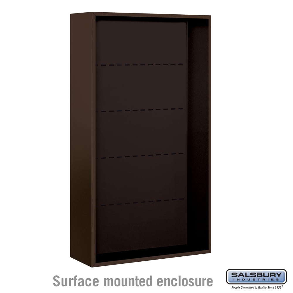 Surface Mounted Enclosure for 3716 Double Column Unit - Bronze