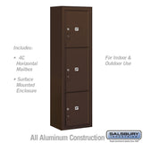 Maximum Height Surface Mounted Parcel Locker with USPS Access