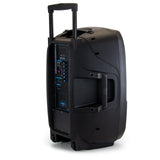 15 in. Portable Bluetooth Speaker with Sound/Volume Reactive Lights - Super Arbor