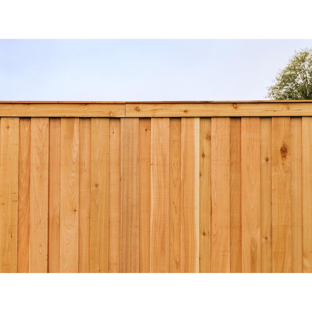 5/8 in. x 5-1/2 in. x 6 ft. Western Red Cedar Dog-Ear Fence Picket - Super Arbor