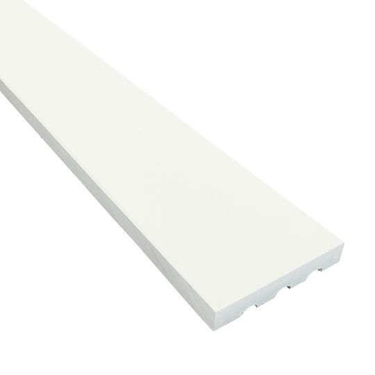 James Hardie 1 in. x 5-1/2 in. x 12 ft. HardieTrim 5/4 NT3 Smooth Board, HardieZone 5, Arctic White