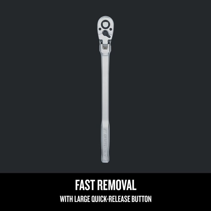 CRAFTSMAN 72-Teeth 1/2-in Drive Quick-Release Flexible Head Ratchet