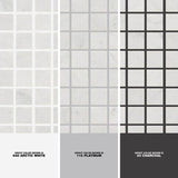 Jeffrey Court Carrara White 11.75 in. x 11.75 in. x 10 mm Honed Marble Mosaic Floor and Wall Tile