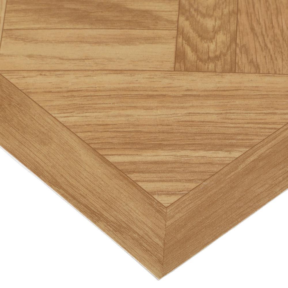 Chaucer 12 in. Width x 12 in. Length x 0.039 in. Thick Peel and Stick Vinyl Tile (45 sq. ft. / Carton) - Super Arbor