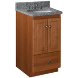 Ultraline 42 in. W x 21 in. D x 34.5 in. H Vanity Cabinet Only in Natural Alder - Super Arbor
