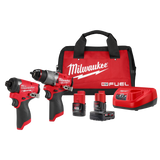 Milwaukee M18 FUEL 18V Lithium-Ion Brushless Cordless 1/2 in. Drill/Driver Kit with SAWZALL Reciprocating Saw