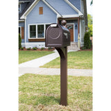 Northpointe Large, Steel Post Mount Mailbox, Venetian Bronze - Super Arbor