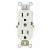 15 Amp Commercial Grade Duplex Outlet, White (10 Pack) - Super Arbor