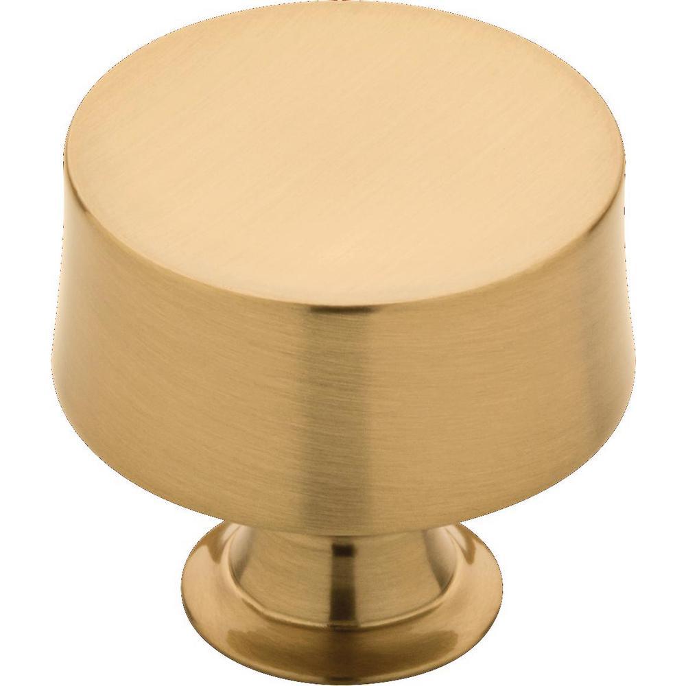 Drum 1-1/4 in. (32 mm) Champagne Bronze Round Cabinet Knob - Super Arbor