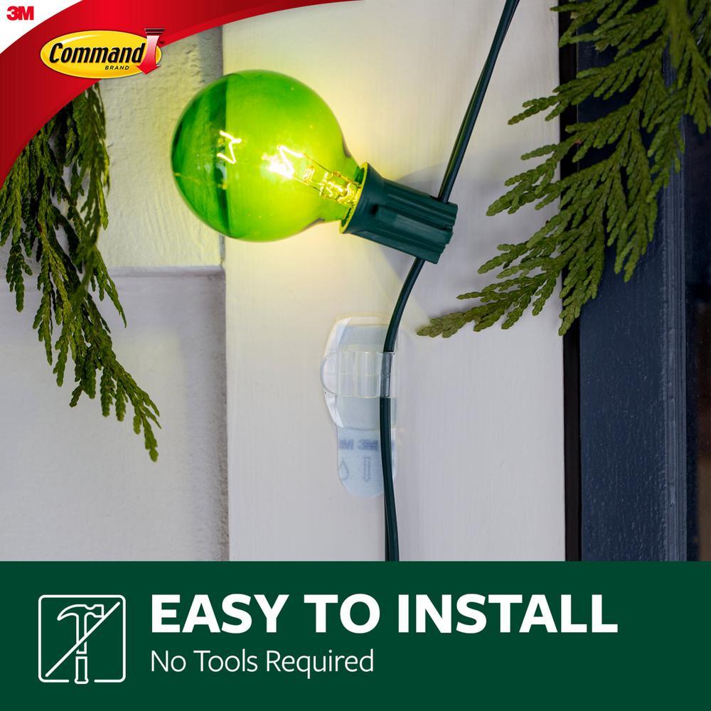 Clear Small Outdoor Light Clips - Super Arbor