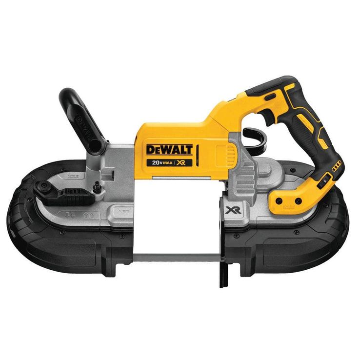 20-Volt MAX Li-Ion Cordless Band Saw (Tool-Only) with 4-1/2 in. Grinder (Tool-Only), 2 Battery 5 Ah, Charger and Kit Bag