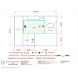 WarmlyYours TempZone 5 ft. x 36 in. 120-Volt Radiant Floor Heating Mat with Touch Screen Thermostat (Covers 15 sq. ft.)