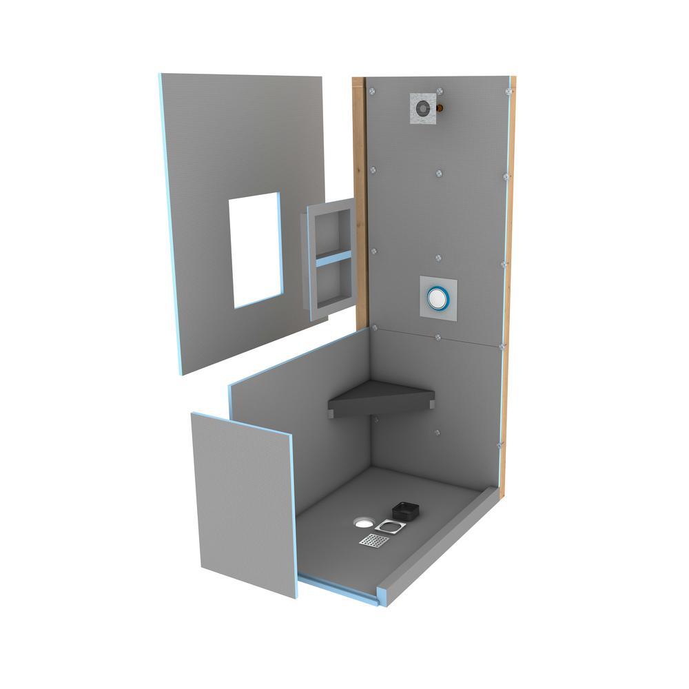 Fundo Primo 36 in. x 36 in. Shower Kit - Super Arbor