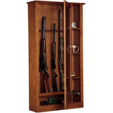 5.51 cu. ft. 10 Gun Cabinet and Curio - Super Arbor
