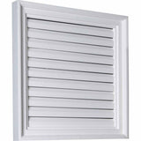 24 in. x 24 in. Square Primed PolyUrethane Paintable Gable Louver Vent - Super Arbor