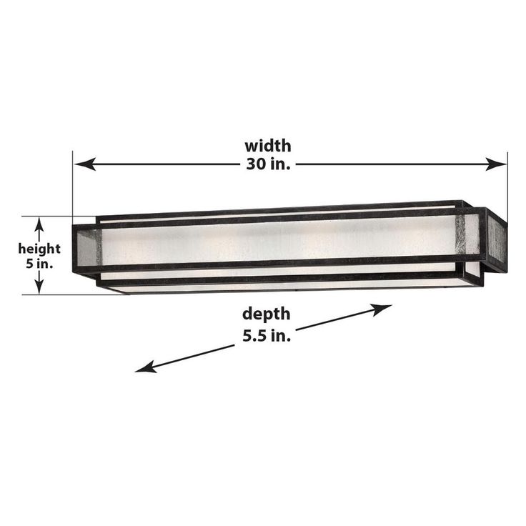 4-Light Aged Charcoal Bath Light