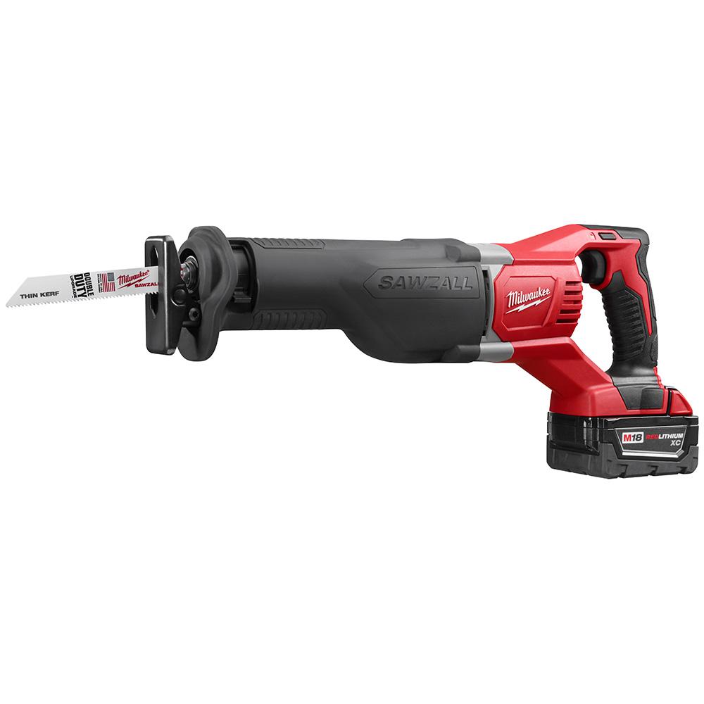 M18 18-Volt Lithium-Ion Cordless SAWZALL Reciprocating Saw W/(2) 3.0Ah Batteries, Charger, Hard Case
