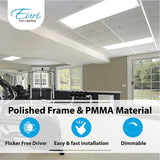 1 ft. x 4 ft. 40-Watt 5000K White Integrated Ceiling LED Flat Panel Light (2-Pack)