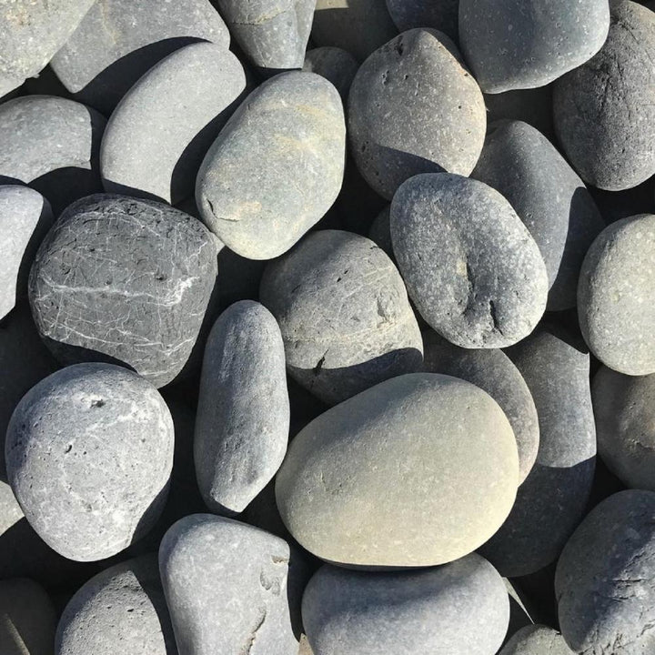 Butler Arts 10 cu. ft. 2 in. - 3 in. Pallet Black Mexican Beach Unpolished Pebble