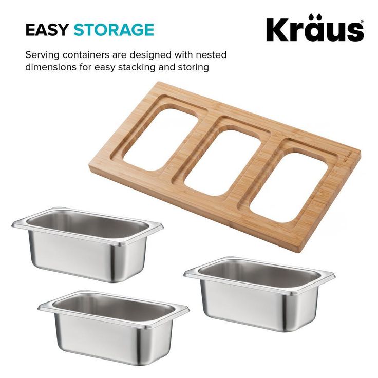 16.75 in. Workstation Kitchen Sink Composite Serving Board Set with Rectangular Stainless Steel Bowls