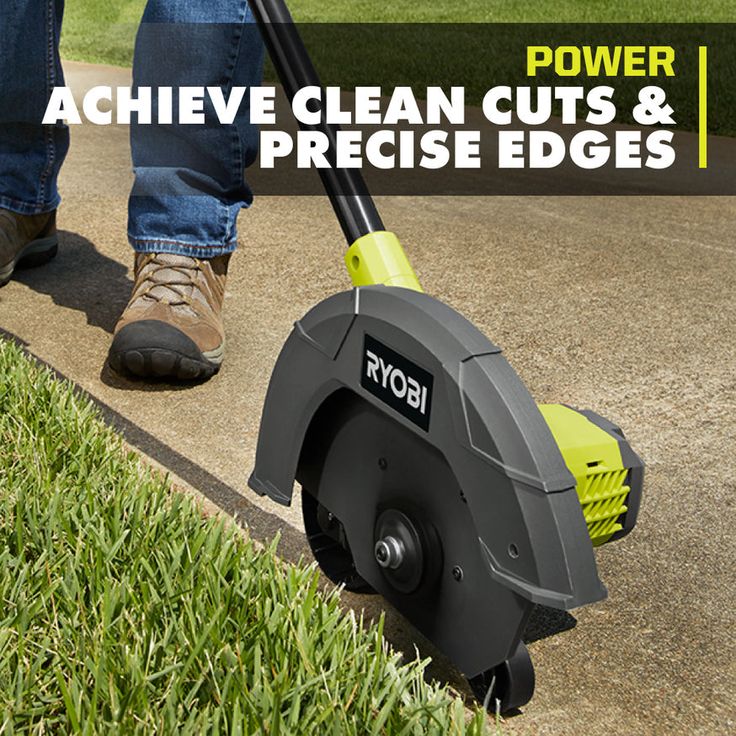 RYOBI ONE+ 9 in. 18-Volt Lithium-Ion Cordless Edger - 1.3 Ah Battery and Charger Included