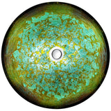 Tara Deco-Glass Vessel Sink in Glacial Blaze - Super Arbor
