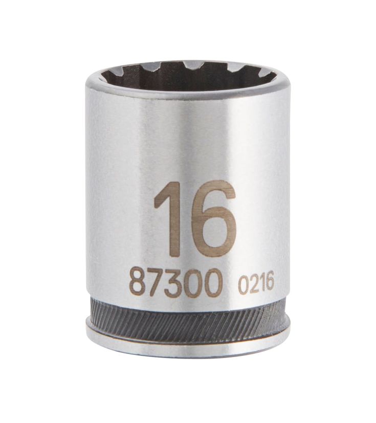 Kobalt Universal Metric 3/8-in Drive Spline 16mm Shallow Socket
