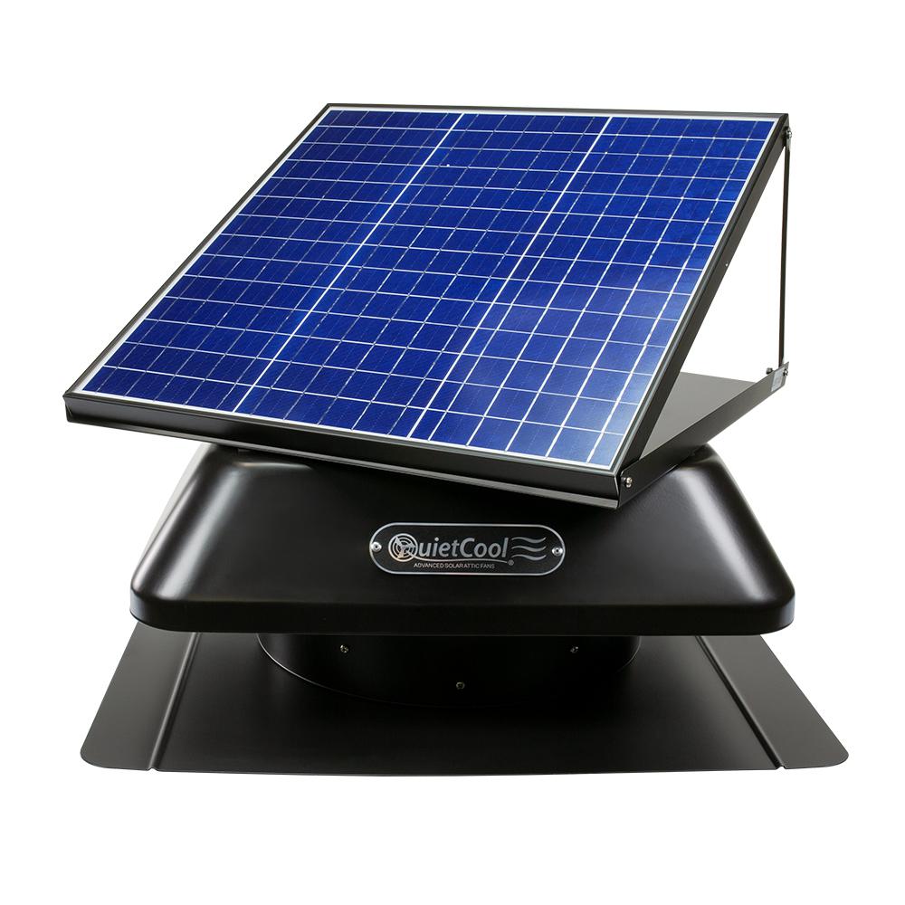 40-Watt Hybrid Solar/Electric Powered Roof Mount Attic Fan with Included Inverter - Super Arbor