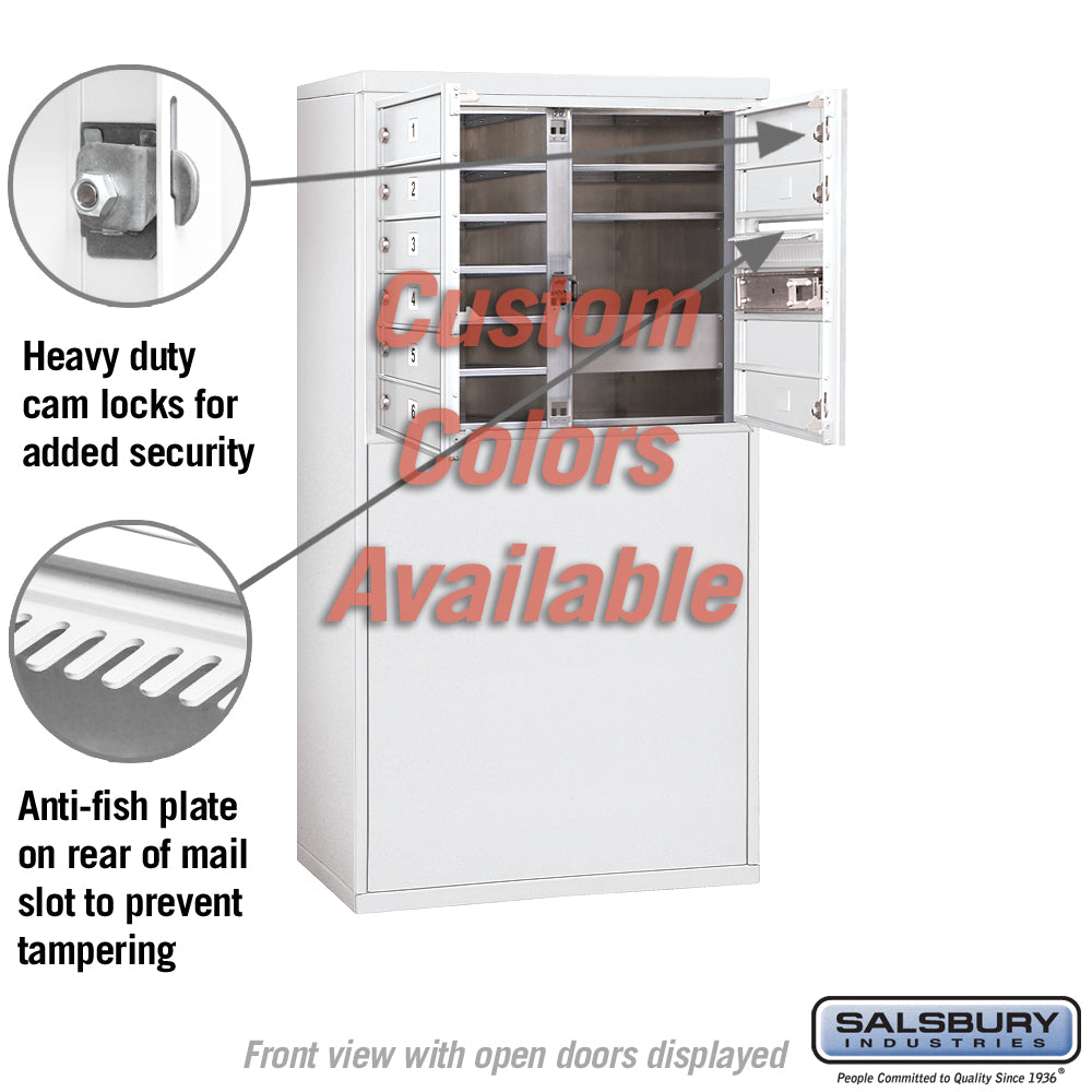Free-Standing 4C Horizontal Mailbox Unit with 9 MB1 Doors, Front Loading, Private Access