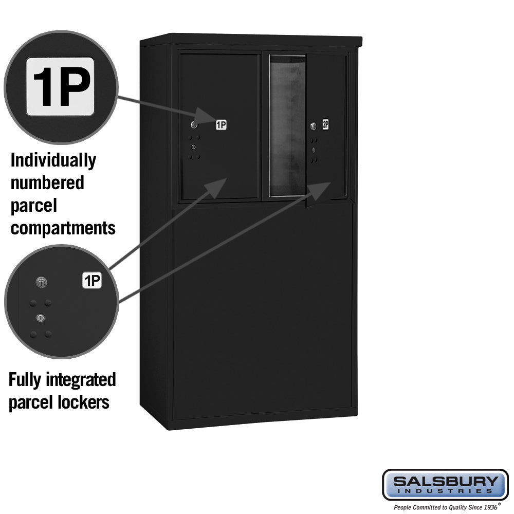 6-Door Free-Standing Parcel Locker with USPS Access
