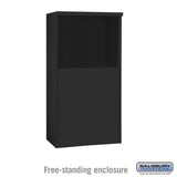Free-Standing Enclosure for 3706 Single Column Mailbox - Black