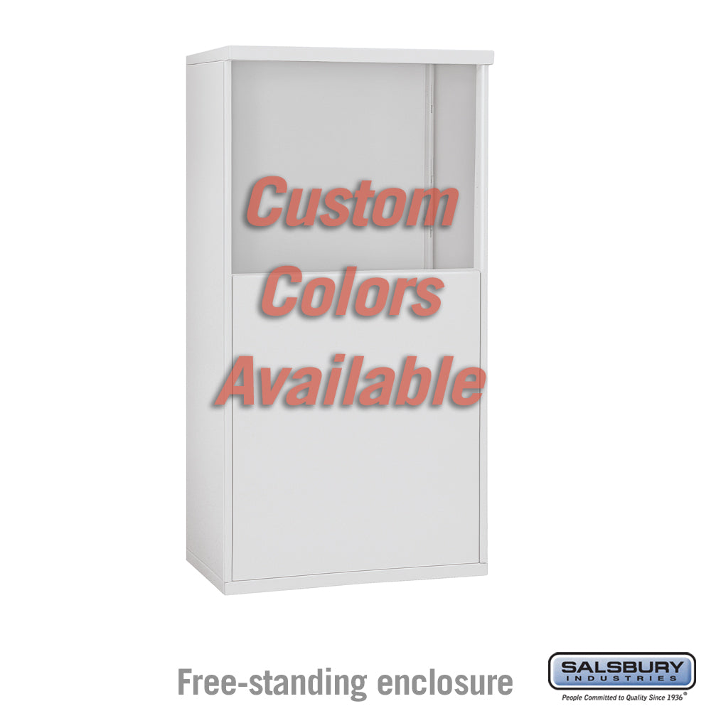 Free-Standing Enclosure for Double Column 4C Horizontal Mailbox Unit - Custom Color