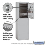 6 Door High Free-Standing 4C Horizontal Mailbox with Private Access